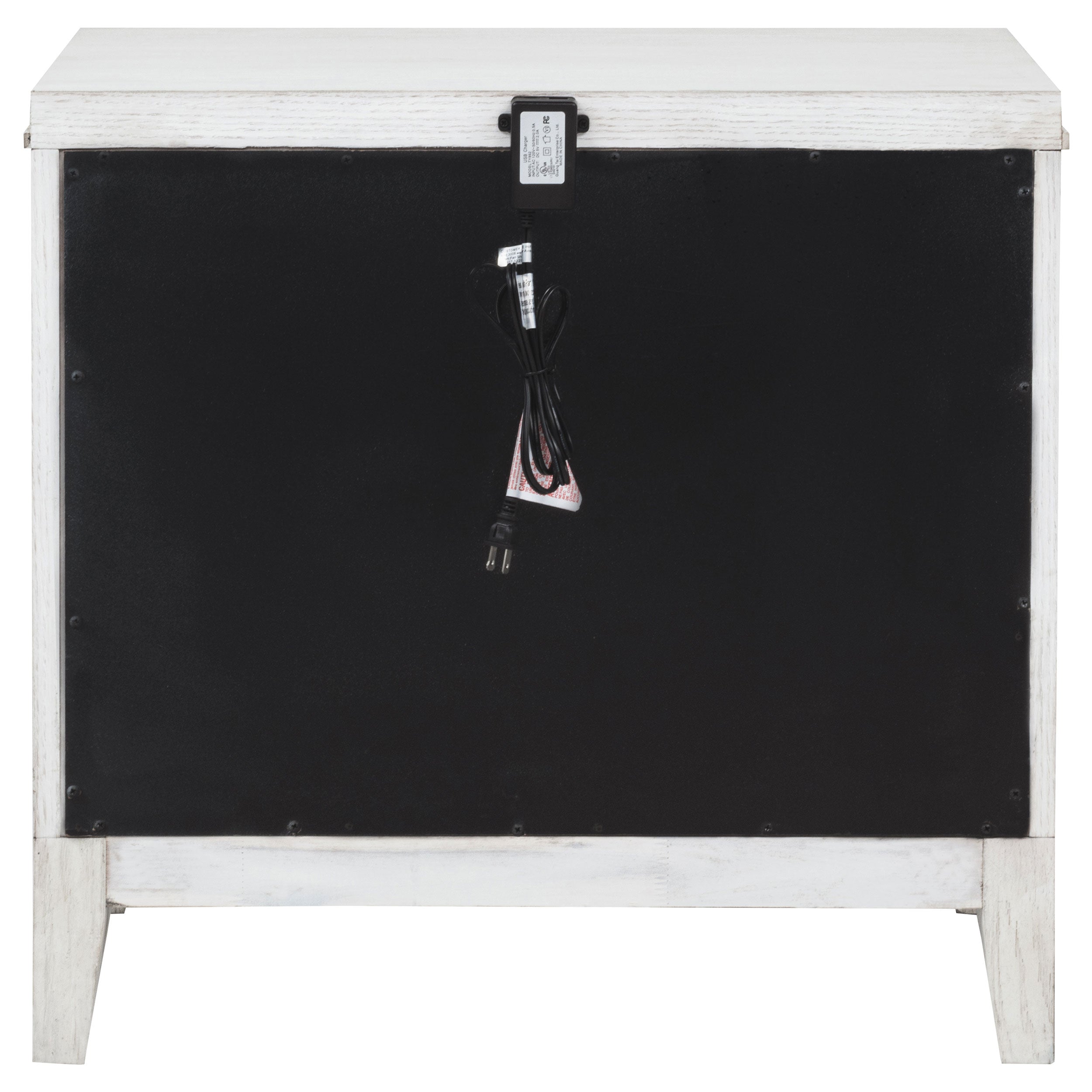 Marielle 2-drawer Nightstand Bedside Table Distressed White