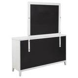 Marielle 6-drawer Dresser with Mirror Distressed White