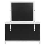 Marielle 6-drawer Dresser with Mirror Distressed White