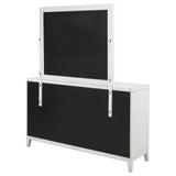Marielle 6-drawer Dresser with Mirror Distressed White