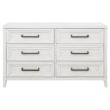 Marielle 6-drawer Bedroom Dresser Distressed White