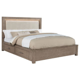Kenora 56-inch LED Storage Bed Barley Brown