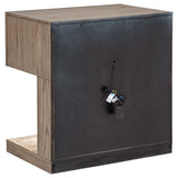 Kenora 1-drawer Nightstand Bedside Table Barley Brown