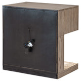 Kenora 1-drawer Nightstand Bedside Table Barley Brown