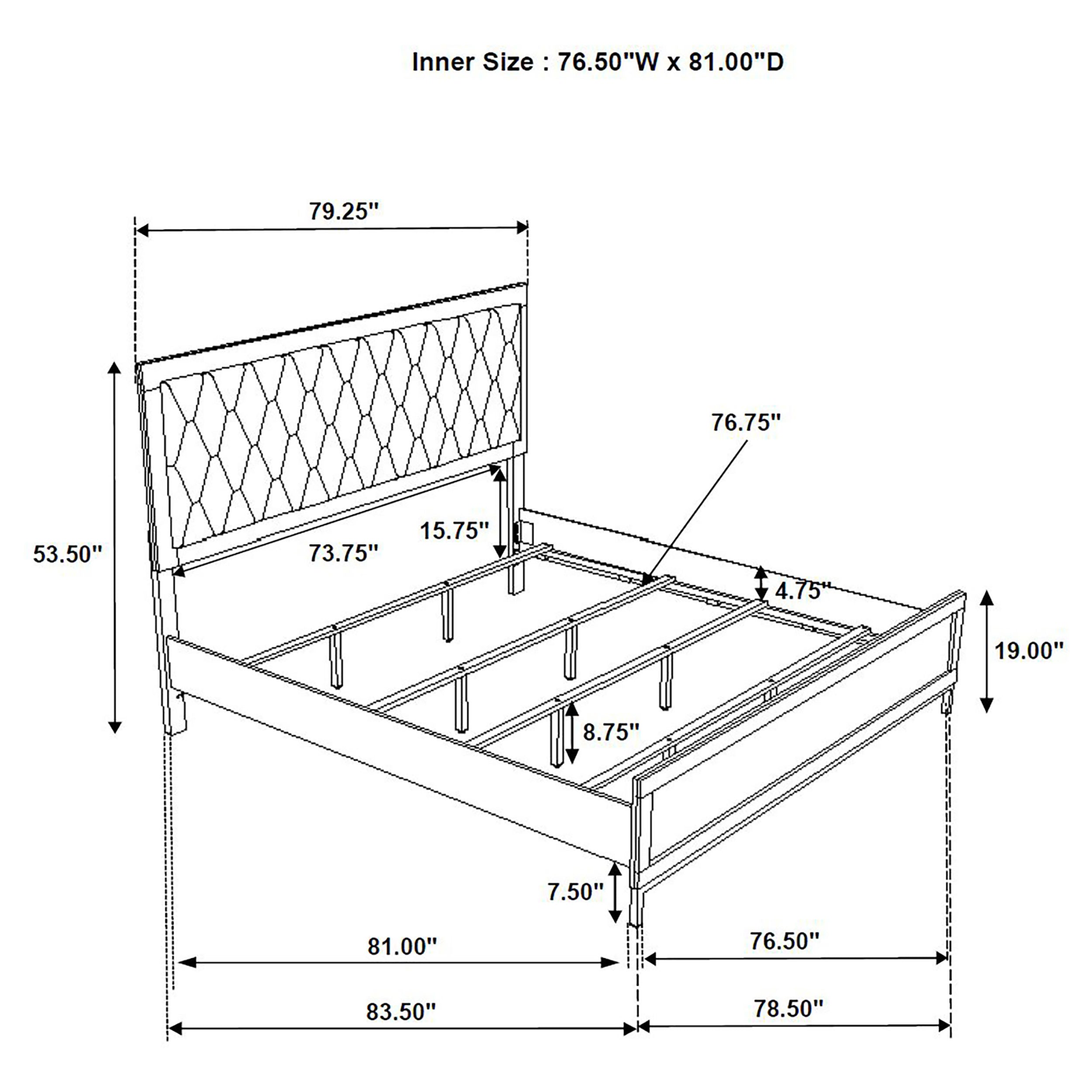 Sonora Upholstered Panel Bed