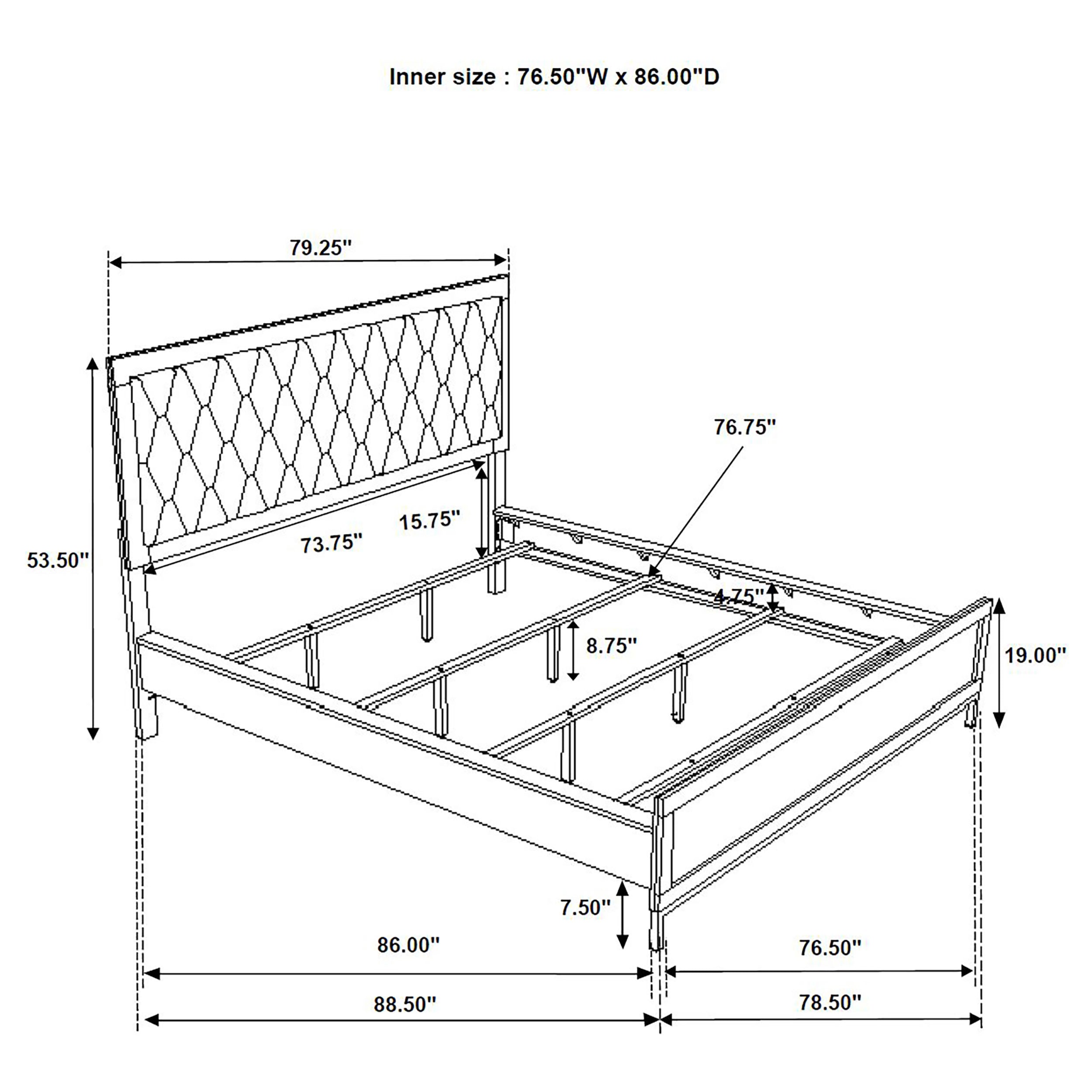 Sonora Upholstered Panel Bed