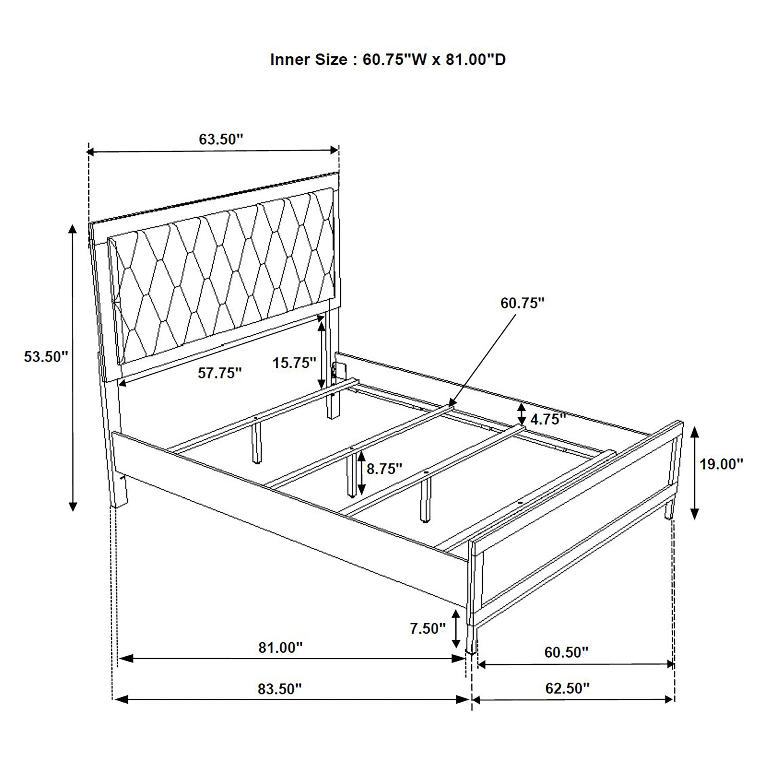 Sonora Upholstered Panel Bed
