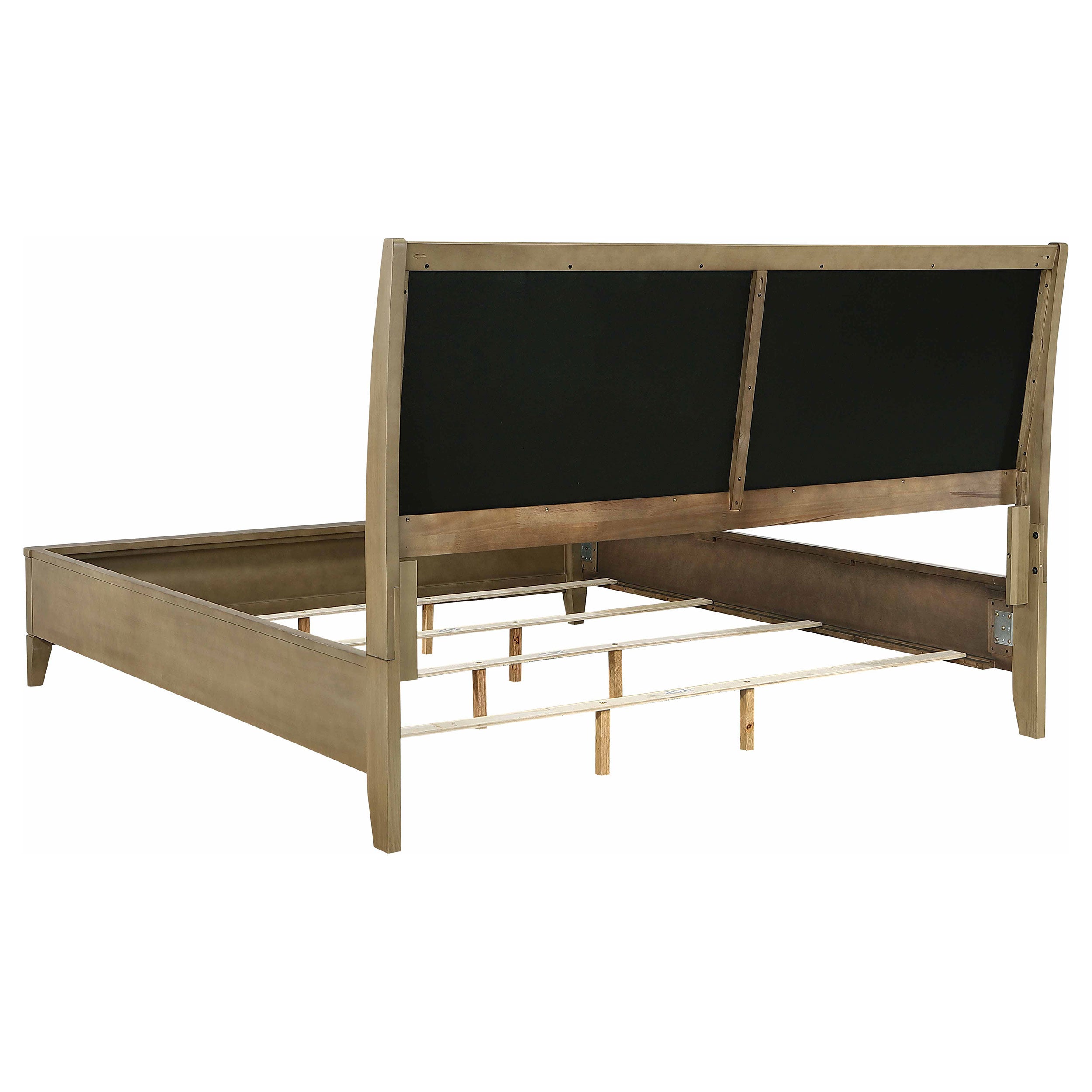 Granada Upholstered Panel Bed Natural Pine