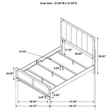 Gran Park 59-inch Panel Bed Dark Cocoa