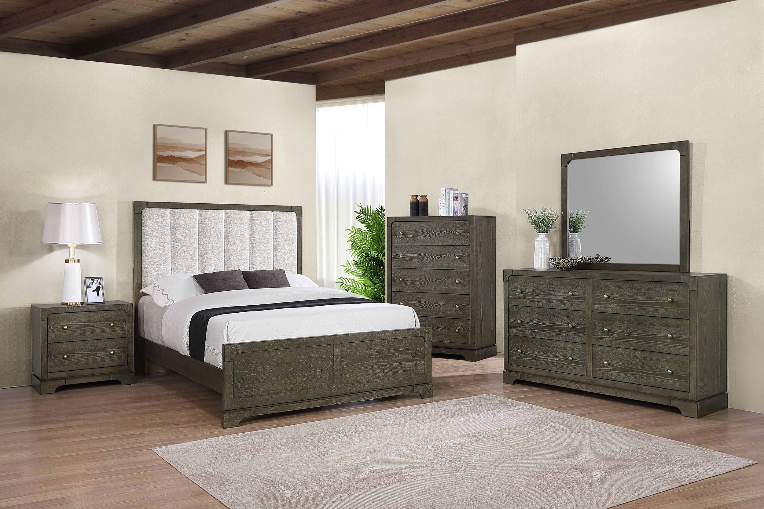 Gran Park 59-inch Panel Bed Dark Cocoa