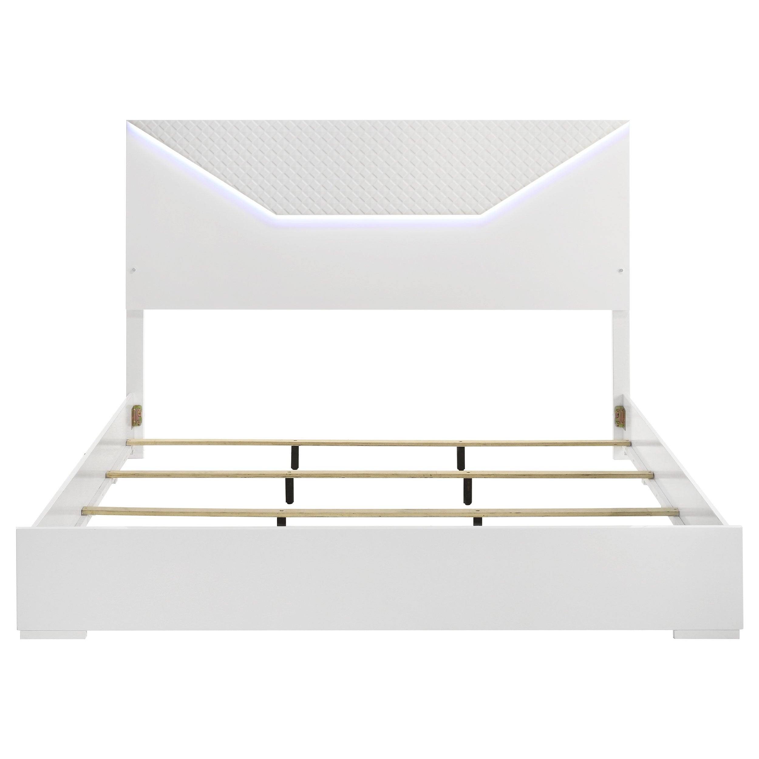 Ives Panel Bed LED Headboard High Gloss