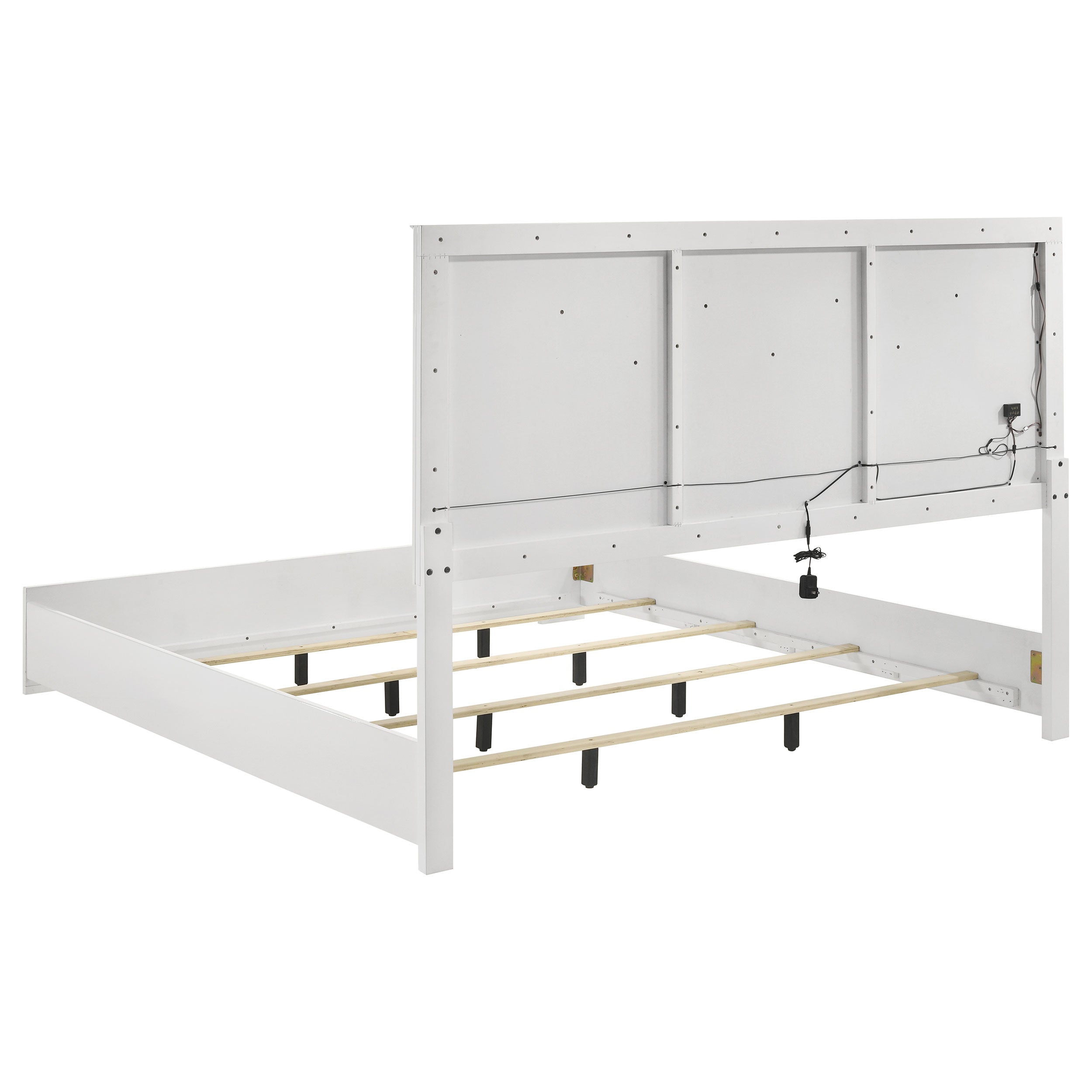 Ives Panel Bed LED Headboard High Gloss