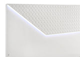 Ives Panel Bed LED Headboard High Gloss