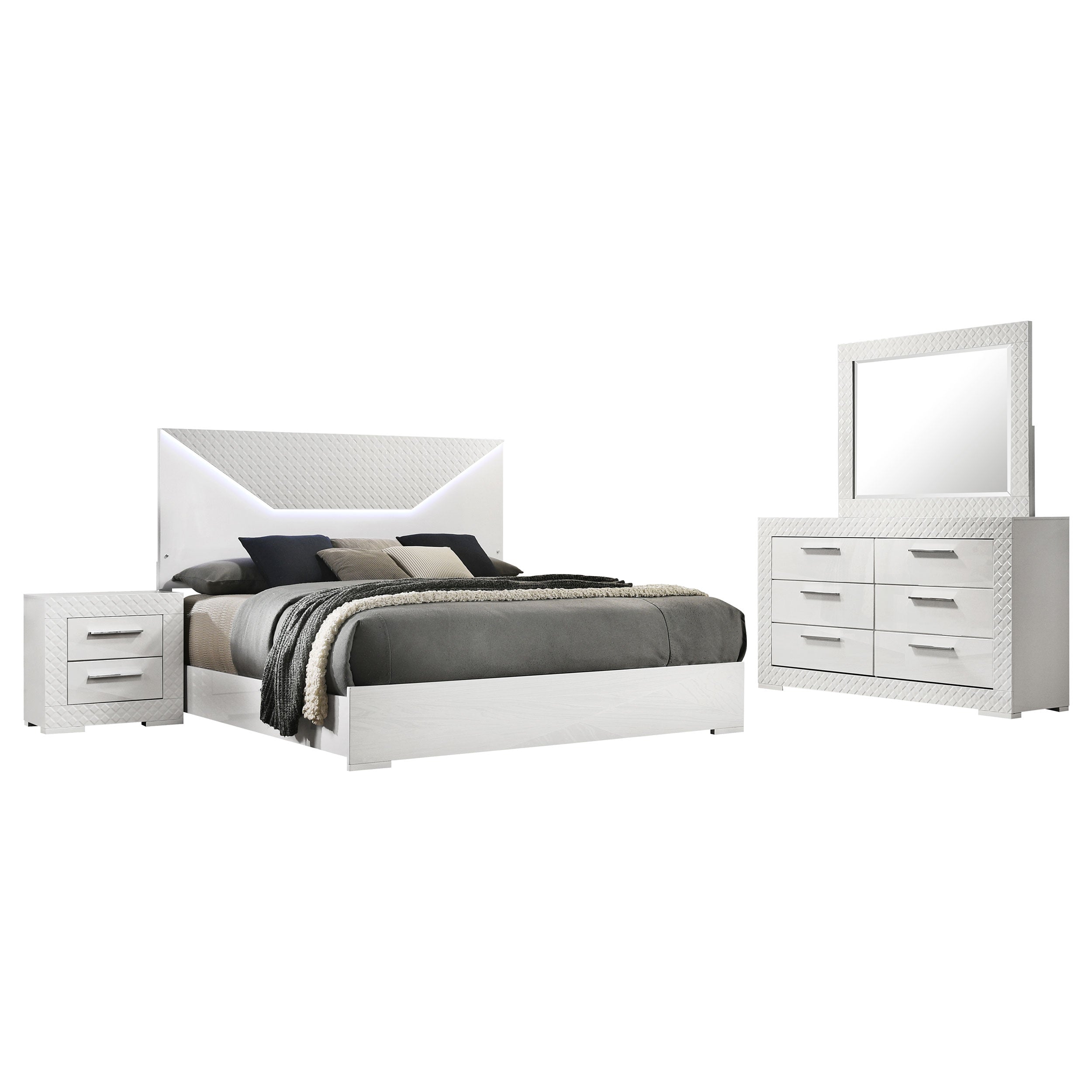 Ives Bedroom Set High Gloss