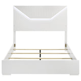 Ives Panel Bed LED Headboard High Gloss