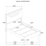 Ives Panel Bed LED Headboard High Gloss