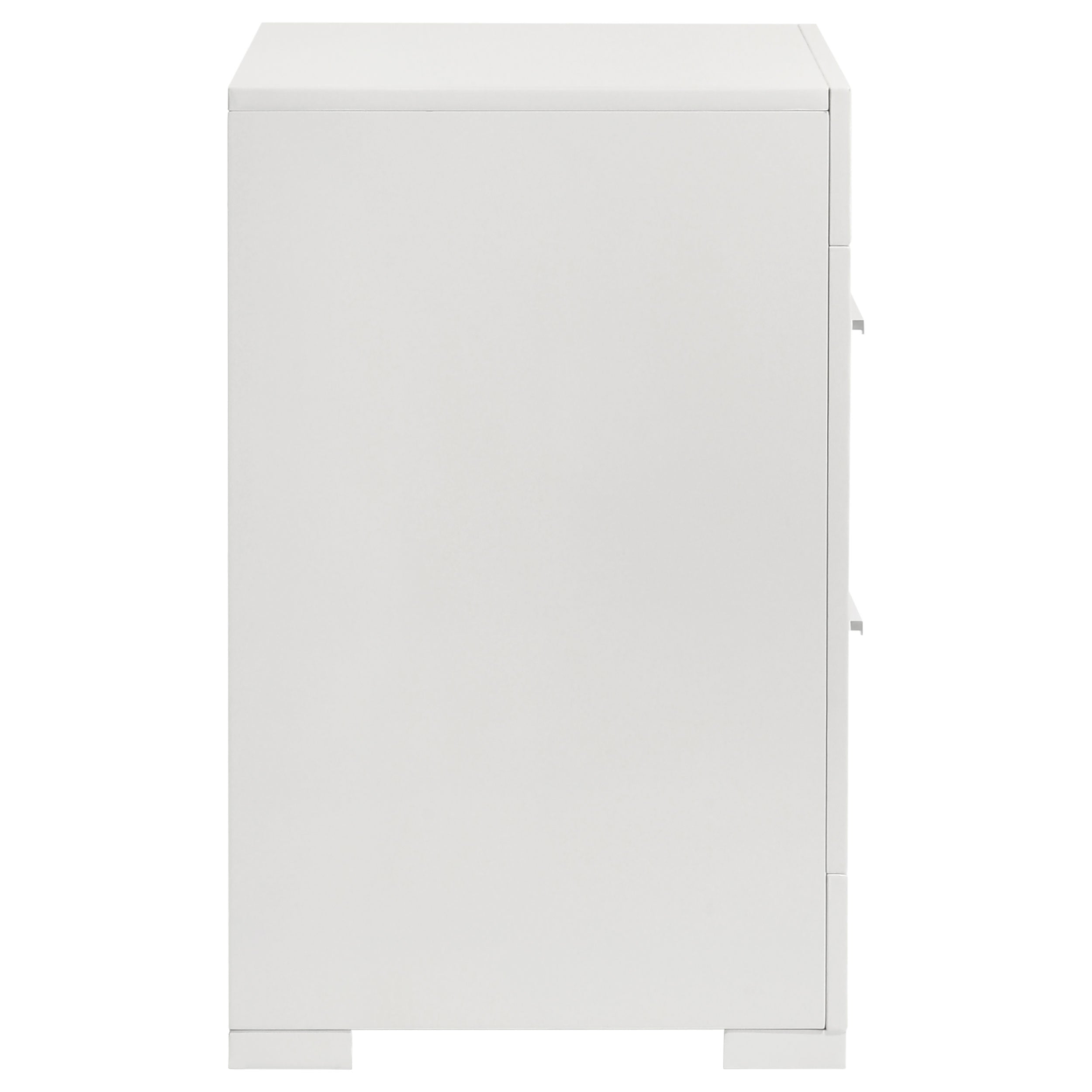 Ives 2-drawer Nightstand Bedside Table High Gloss