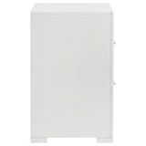 Ives 2-drawer Nightstand Bedside Table High Gloss