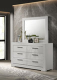 Ives 6-drawer Dresser and Mirror High Gloss