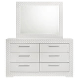 Ives 6-drawer Dresser and Mirror High Gloss