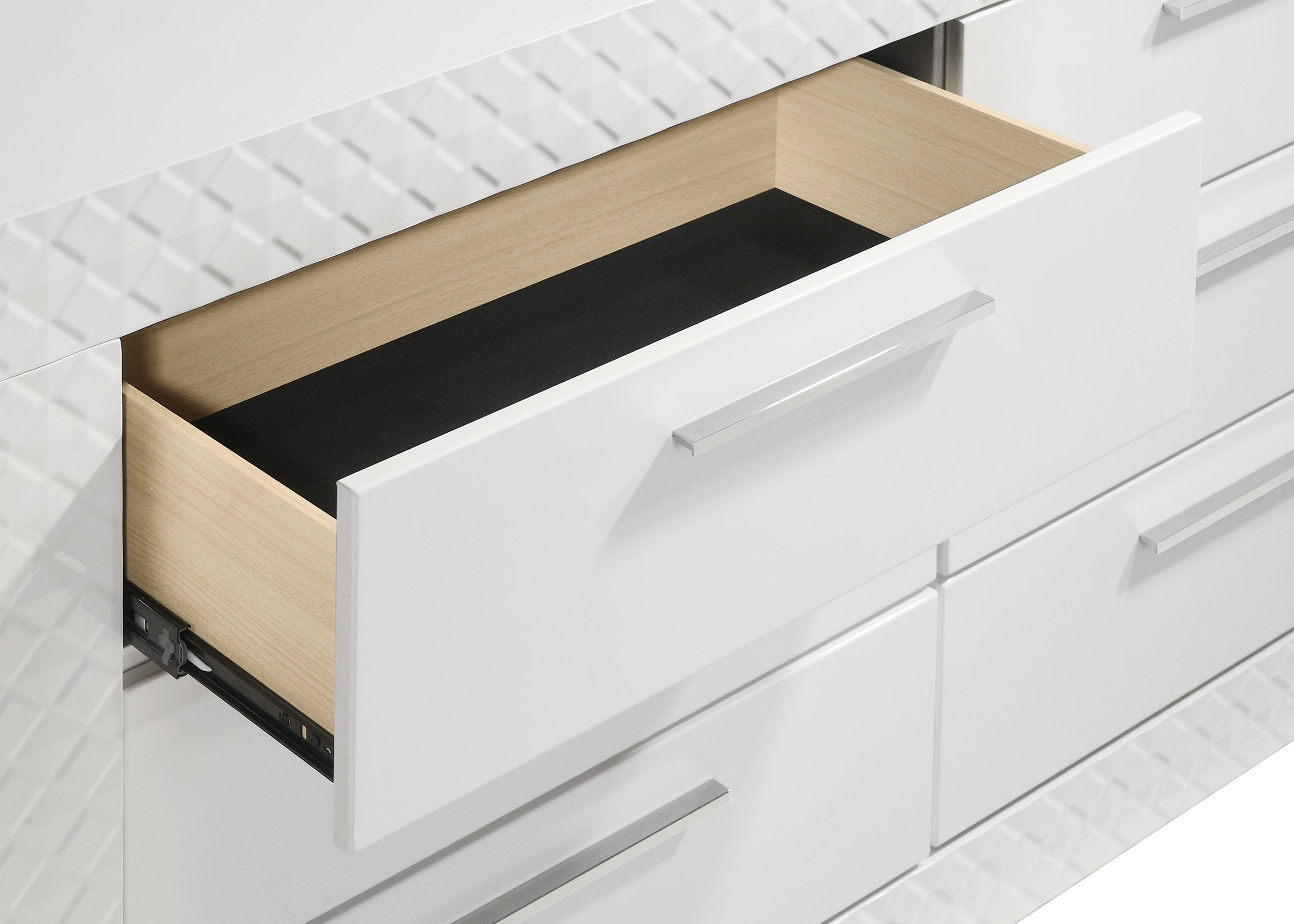 Ives 6-drawer Dresser and Mirror High Gloss