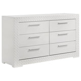 Ives 6-drawer Dresser Cabinet High Gloss