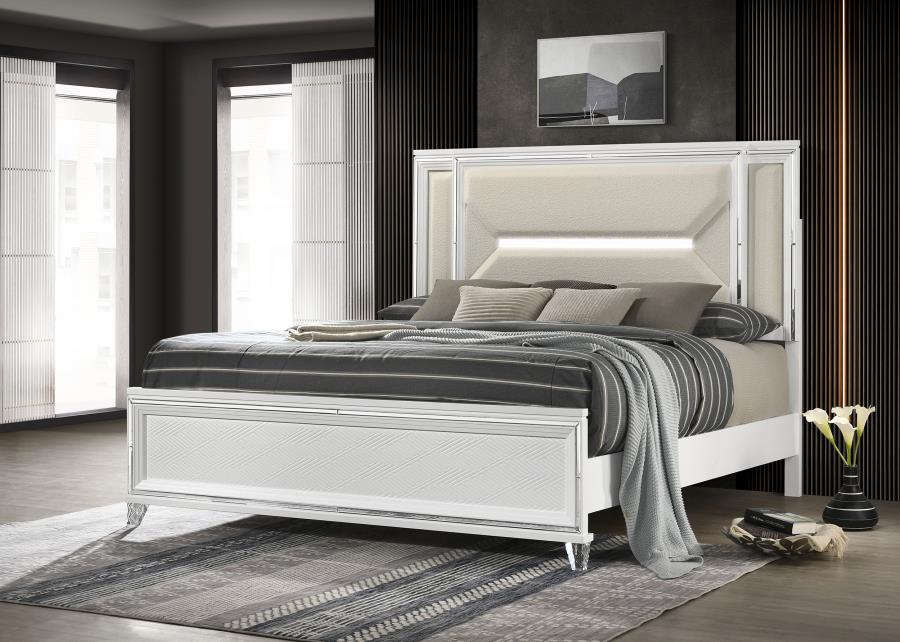 Marmore 64-inch Panel Bed LED Headboard