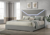 Ives Panel Bed LED Headboard High Gloss
