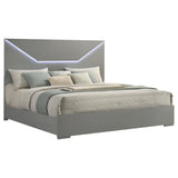 Ives Panel Bed LED Headboard High Gloss