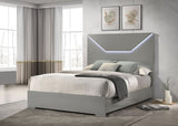 Ives Panel Bed LED Headboard High Gloss