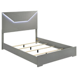 Ives Panel Bed LED Headboard High Gloss