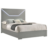 Ives Panel Bed LED Headboard High Gloss