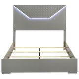 Ives Panel Bed LED Headboard High Gloss