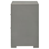 Ives 2-drawer Nightstand Bedside Table High Gloss