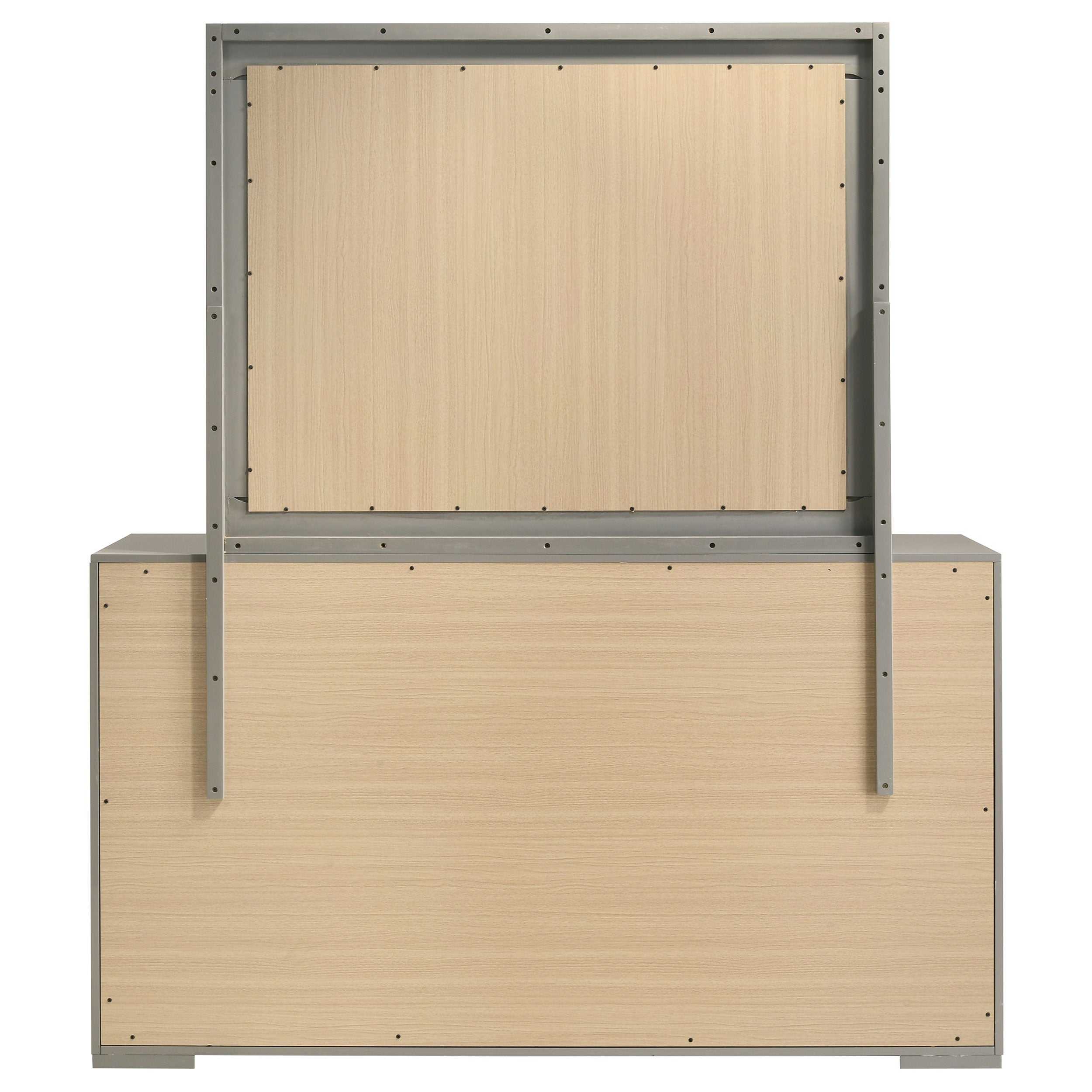 Ives 6-drawer Dresser and Mirror High Gloss