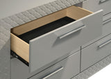 Ives 6-drawer Dresser and Mirror High Gloss