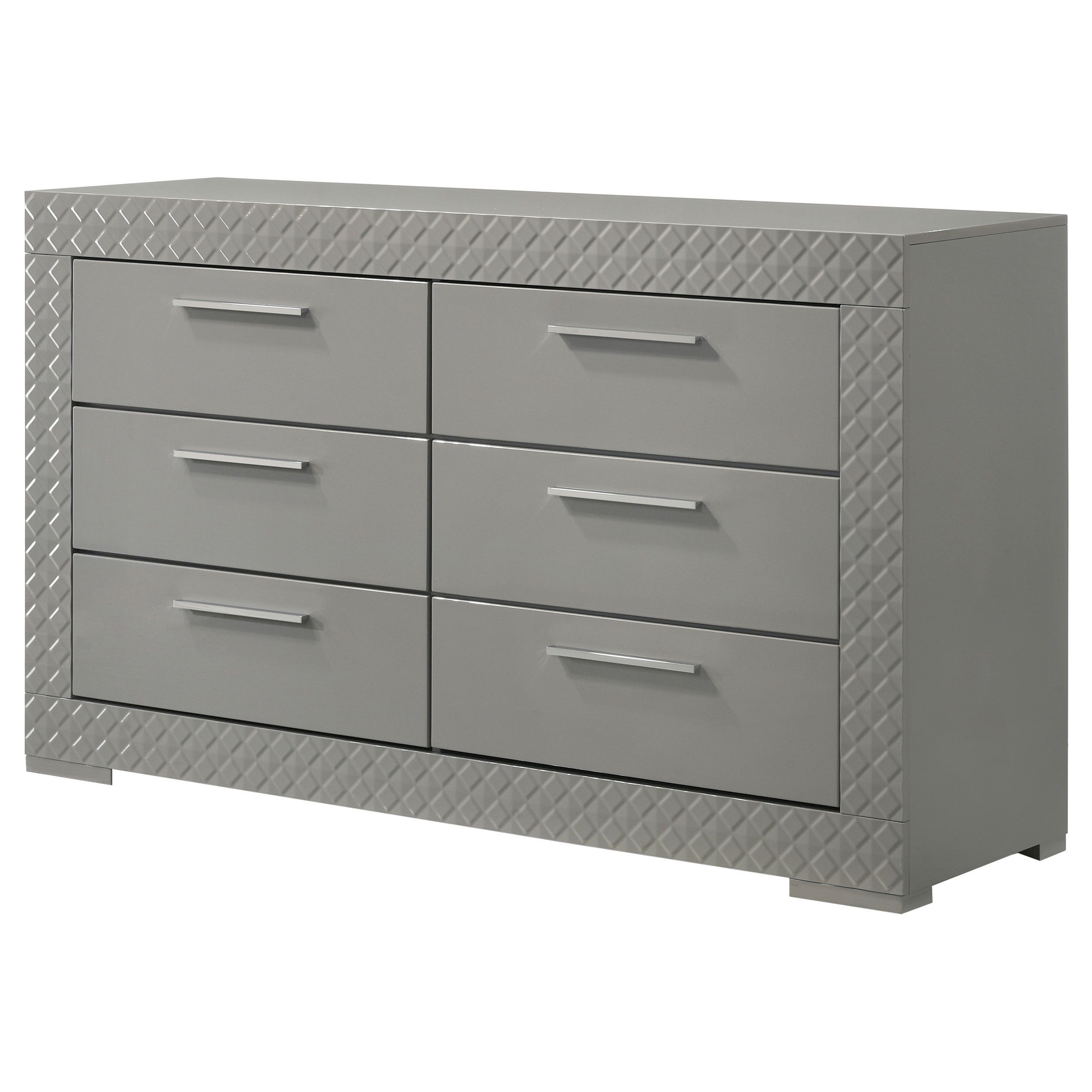 Ives 6-drawer Dresser Cabinet High Gloss