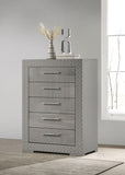 Ives 5-drawer Bedroom Chest of Drawers High Gloss
