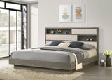 Fenwick Bed Bookcase Headboard Grey Oak