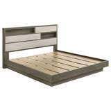 Fenwick Bed Bookcase Headboard Grey Oak