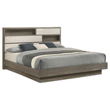 Fenwick Bed Bookcase Headboard Grey Oak