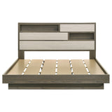 Fenwick Bed Bookcase Headboard Grey Oak