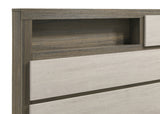 Fenwick Bed Bookcase Headboard Grey Oak