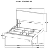 Kaywood 52-inch Panel Bed Natural Pine