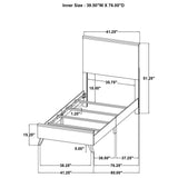 Kaywood 52-inch Panel Bed Natural Pine