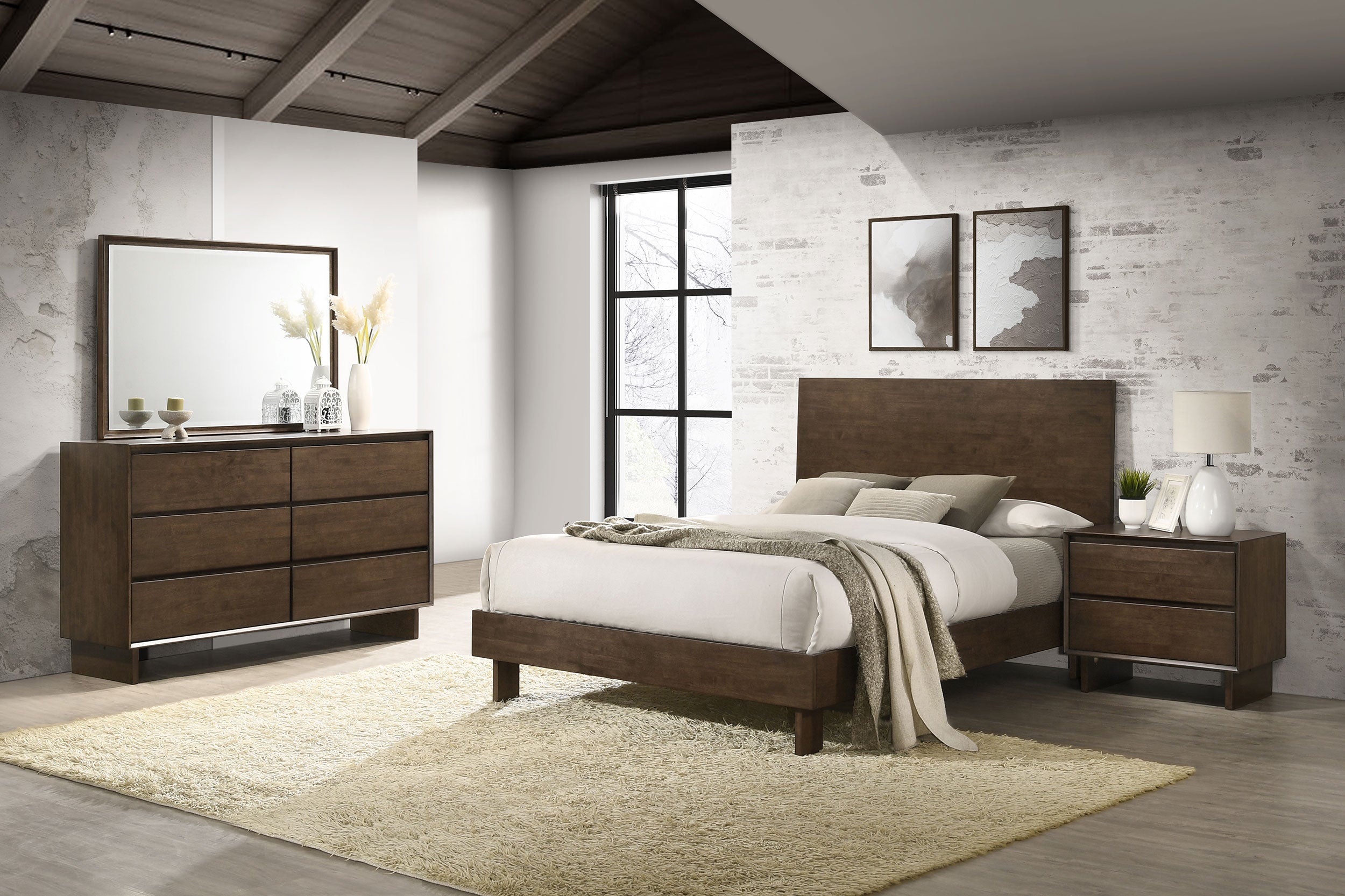 Glenwood Bedroom Set Warm Brown