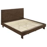 Glenwood 48-inch Platform Panel Bed Warm Brown