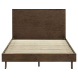 Glenwood 48-inch Platform Panel Bed Warm Brown