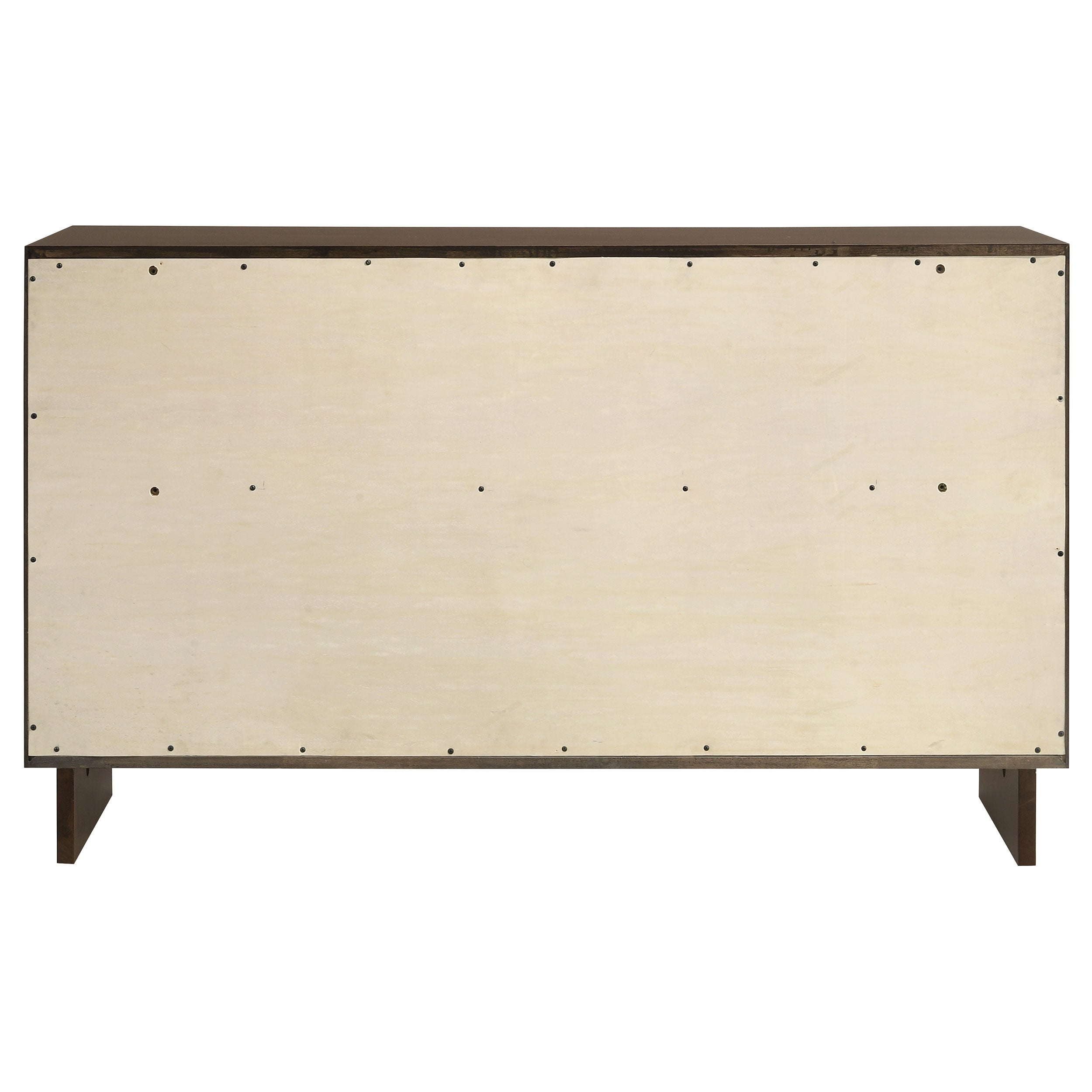 Glenwood 6-drawer Dresser Cabinet Warm Brown