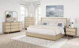 Kailani 52-inch Wingback Bed Beige Oak